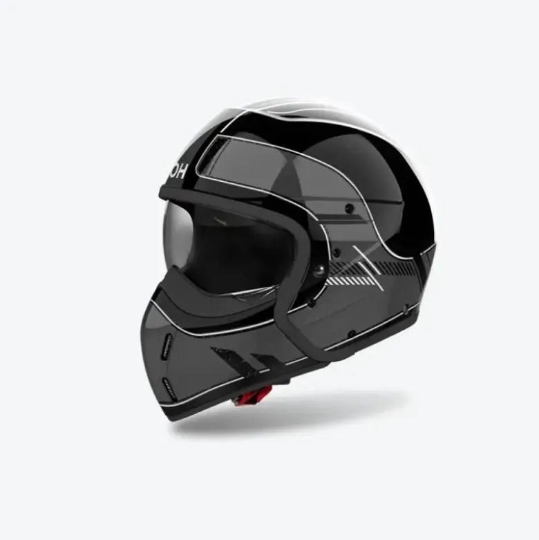 Casco Crossover Airoh J 110 Raster Grigio Scuro Lucido