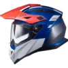 Casco Crossover MPH ADV Grafica Bianco Blu Rosso Lucido