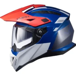Casco Crossover MPH ADV Grafica Bianco Blu Rosso Lucido