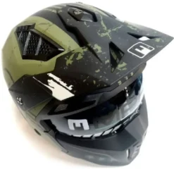 Casco Crossover MPH Harrier Stars Verde Opaco