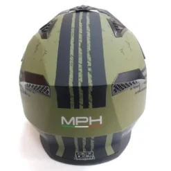 Casco Crossover MPH Harrier Stars Verde Opaco