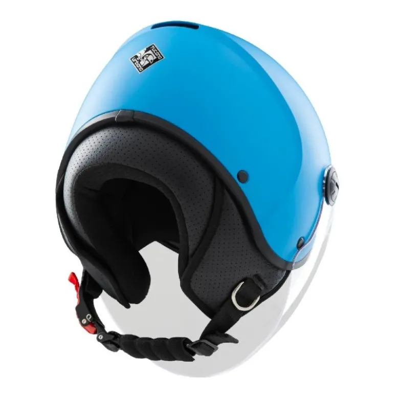 Casco Demi-jet Bambino Tucano Urbano El'Kid Blu Chiaro Opaco