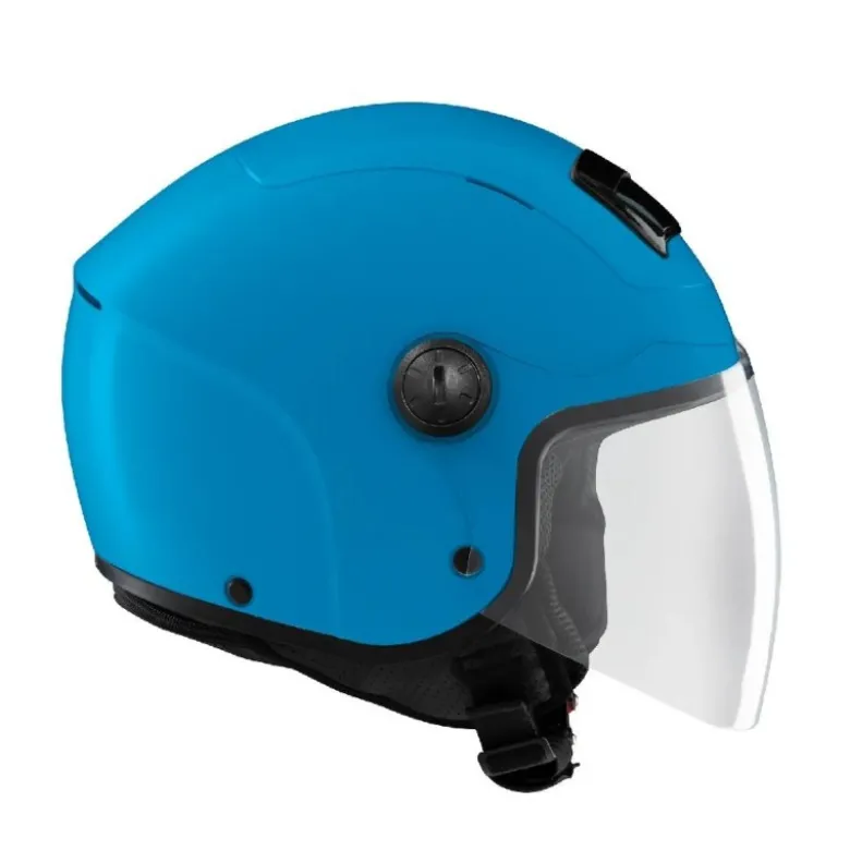 Casco Demi-jet Bambino Tucano Urbano El'Kid Blu Chiaro Opaco