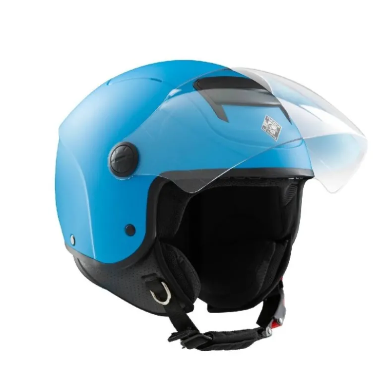 Casco Demi-jet Bambino Tucano Urbano El'Kid Blu Chiaro Opaco