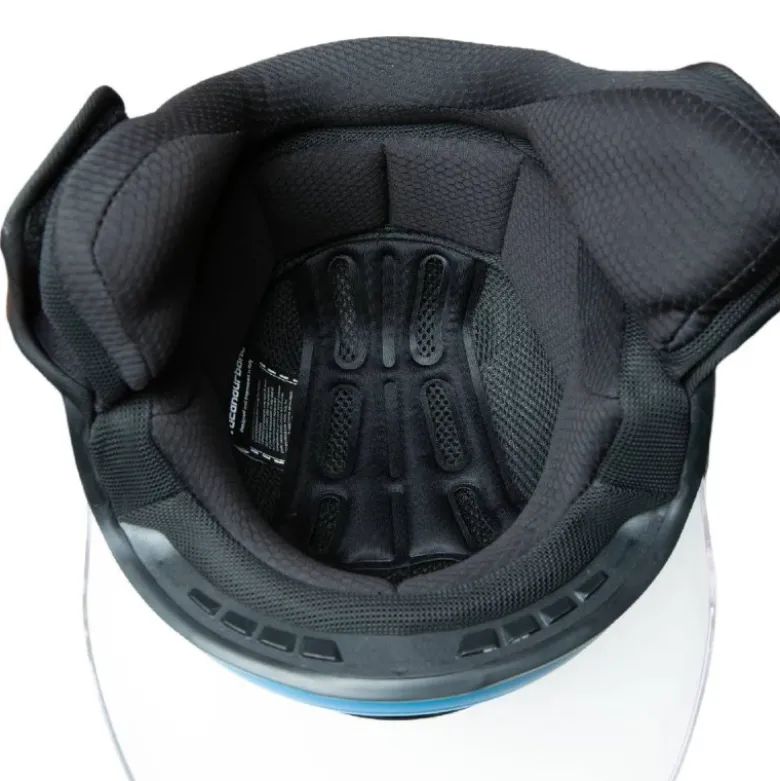 Casco Demi-jet Bambino Tucano Urbano El'Kid Blu Chiaro Opaco