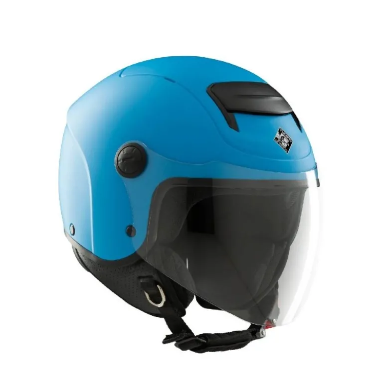 Casco Demi-jet Bambino Tucano Urbano El'Kid Blu Chiaro Opaco