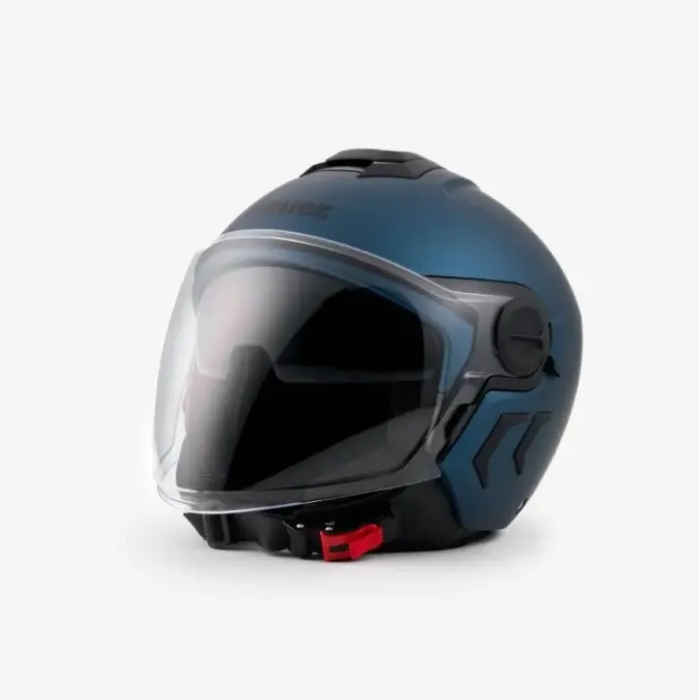 Casco Demi Jet Blauer DJ-01 Monochrome Blu Opaco