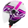 Casco Demi-Jet Kappa KV28R Evo Join Bianco Viola