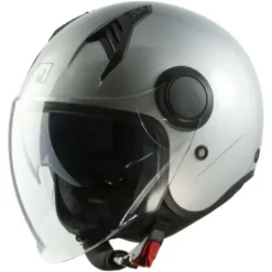 Casco Demi-Jet MPH New One Argento Metallizzato Lucido