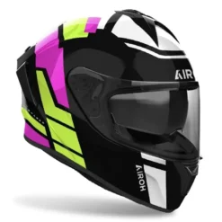 Casco Integrale Airoh Spark 2 Lively Mint Nero Giallo Viola Lucido