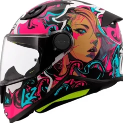 Casco Integrale Bambino LS2 FF812 Kid Cyberg Viola Cyan