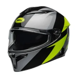 Casco Integrale Bell Lithium 2025 Shear Grigio Metallizzato Giallo Retina