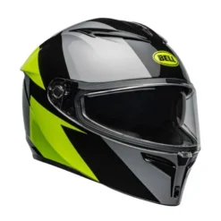 Casco Integrale Bell Lithium 2025 Shear Grigio Metallizzato Giallo Retina