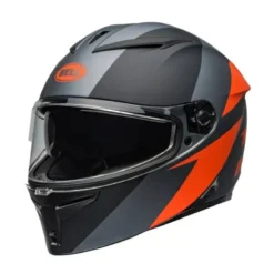 Casco Integrale Bell Lithium 2025 Shear Grigio Opaco Arancione
