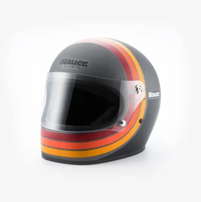 Casco Integrale Blauer 80s Titanio Opaco