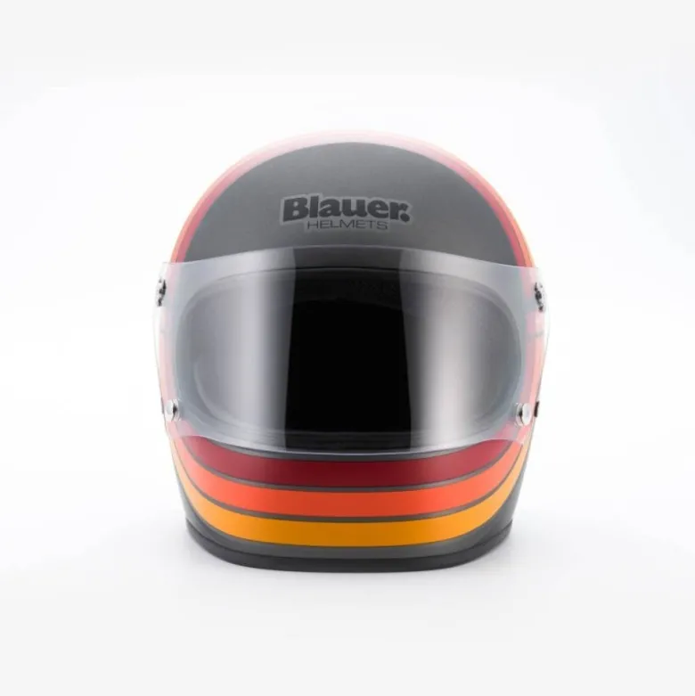 Casco Integrale Blauer 80s Titanio Opaco