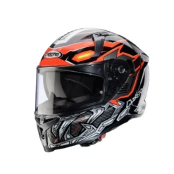 Casco Integrale Caberg Avalon X Gurkha Nero Grigio Arancio Fluo