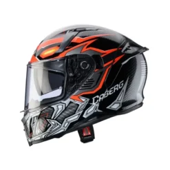 Casco Integrale Caberg Avalon X Gurkha Nero Grigio Arancio Fluo
