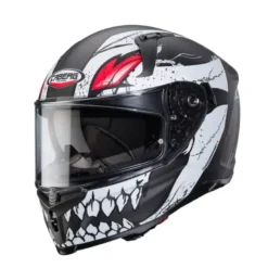 Casco Integrale Caberg Avalon X Punk Grigio Opaco Nero Rosso