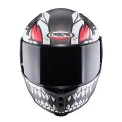 Casco Integrale Caberg Avalon X Punk Grigio Opaco Nero Rosso