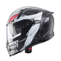 Casco Integrale Caberg Avalon X Punk Grigio Opaco Nero Rosso