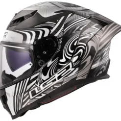 Casco Integrale Carbonio LS2 FF807 Dragon  Enthum Silver