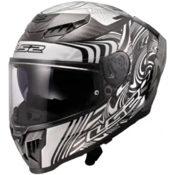 Casco Integrale Carbonio LS2 FF807 Dragon  Enthum Silver