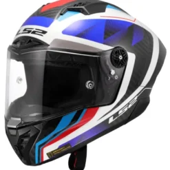 Casco Integrale Carbonio LS2 FF805 Thunder C Gp Aero Raute Blu Rosso