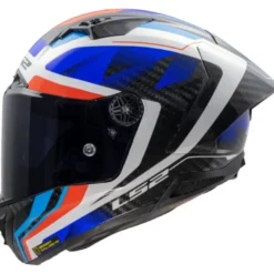 Casco Integrale Carbonio LS2 FF805 Thunder C Gp Aero Raute Blu Rosso