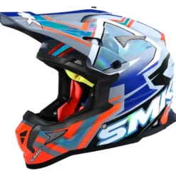 Casco Integrale Cross SMK ALLTERRA X-ACES Blu Bianco