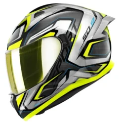 Casco Integrale Givi 50.9 Atomic Nero Lucido Argento Giallo