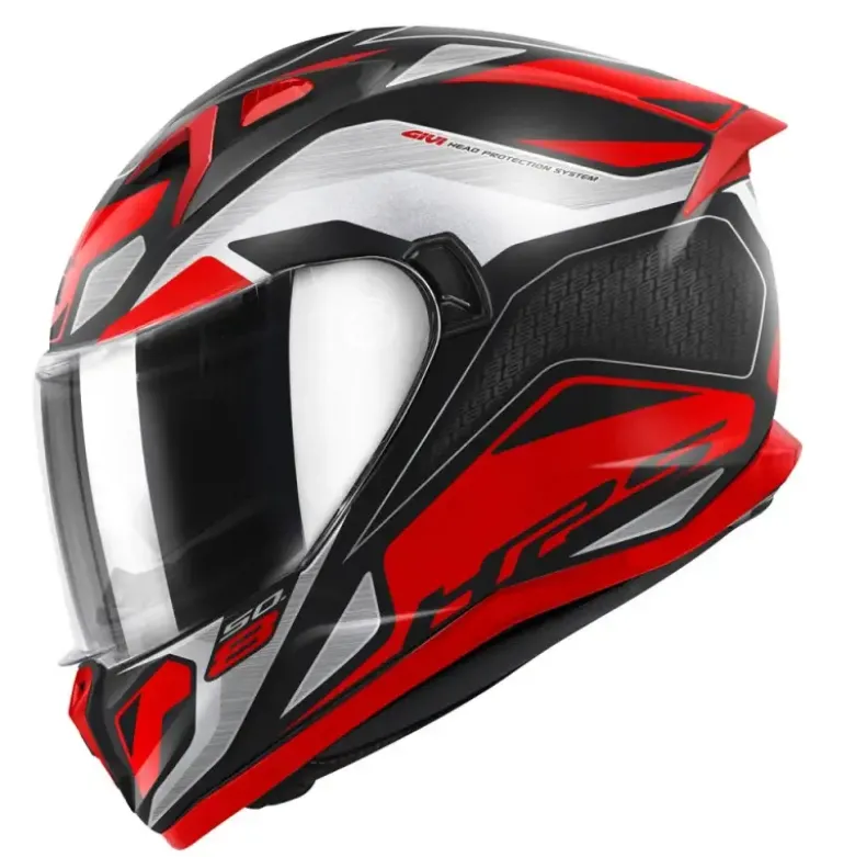 Casco Integrale Givi 50.8 Brave Nero Opaco Titanio Rosso