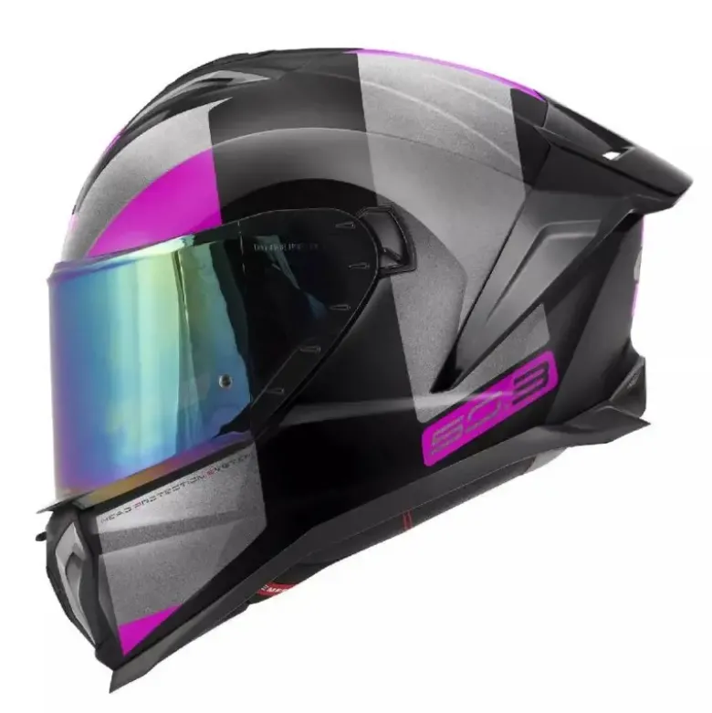 Casco Integrale Givi 50.3 Vision Nero Titanio Viola Lucido