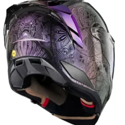 Casco Integrale Icon Ultraflite Opal Mandala Nero Viola Argento