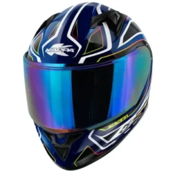 Casco Integrale Kappa KV56 Neon Nero Lucido Blu