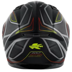 Casco Integrale Kappa KV56 Neon Nero Opaco Rosso