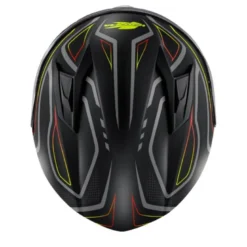 Casco Integrale Kappa KV56 Neon Nero Opaco Rosso