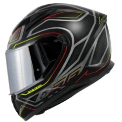Casco Integrale Kappa KV56 Neon Nero Opaco Rosso