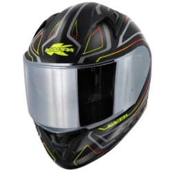 Casco Integrale Kappa KV56 Neon Nero Opaco Rosso