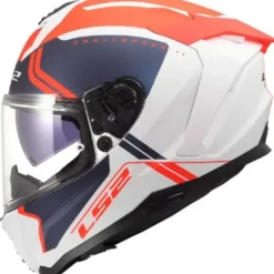 Casco Integrale Ls2 FF817 Challenger II Titan Bianco Blu Rosso Opaco