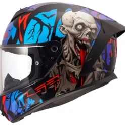 Casco Integrale Ls2 FF820 Rapid III Zombie II Nero Rosso Blu Lucido