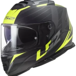 Casco Integrale Ls2 Ff800 Storm II Nerve Nero Opaco H-V Giallo
