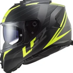 Casco Integrale Ls2 Ff800 Storm II Nerve Nero Opaco H-V Giallo