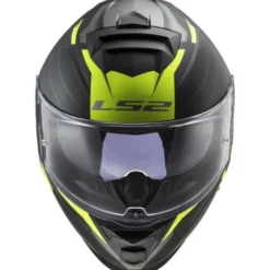 Casco Integrale Ls2 Ff800 Storm II Nerve Nero Opaco H-V Giallo