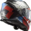 Casco Integrale Ls2 Ff800 Storm Sprinter Nero Rosso Titanio