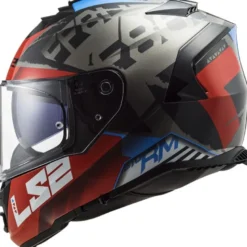 Casco Integrale Ls2 Ff800 Storm Sprinter Nero Rosso Titanio