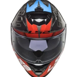Casco Integrale Ls2 Ff800 Storm Sprinter Nero Rosso Titanio