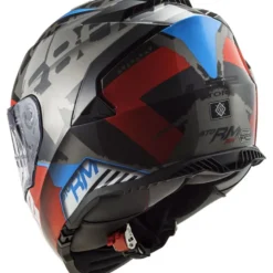Casco Integrale Ls2 Ff800 Storm Sprinter Nero Rosso Titanio