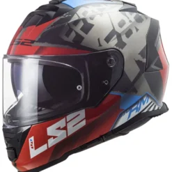 Casco Integrale Ls2 Ff800 Storm Sprinter Nero Rosso Titanio