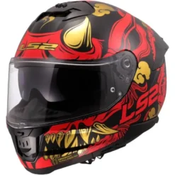 Casco Integrale Ls2 FF808 Stream II Drako Nero Rosso